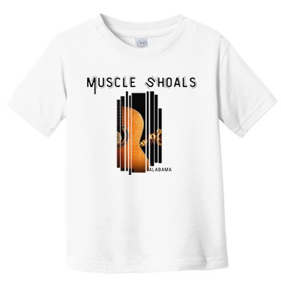 Muscle Shoals Alabama AL Distressed Grunge Text Music City Toddler T-Shirt