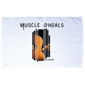 Muscle Shoals Alabama AL Distressed Grunge Text Music City Microfiber Hand Towel