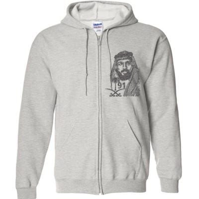 Mbs Saudi Arabia National Day Gift 91 Gift Full Zip Hoodie