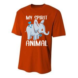 My Spirit Animal Elephant I Love Dad Heart Valentines Day Great Gift Performance Sprint T-Shirt