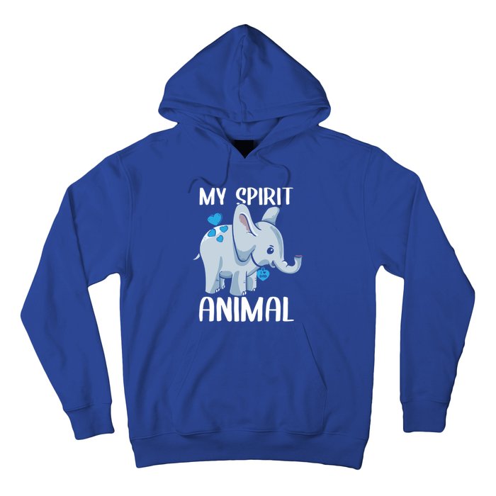 My Spirit Animal Elephant I Love Dad Heart Valentines Day Great Gift Hoodie