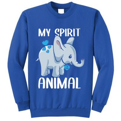 My Spirit Animal Elephant I Love Dad Heart Valentines Day Great Gift Sweatshirt