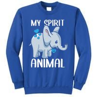 My Spirit Animal Elephant I Love Dad Heart Valentines Day Great Gift Sweatshirt