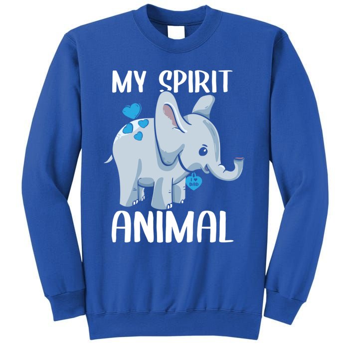 My Spirit Animal Elephant I Love Dad Heart Valentines Day Great Gift Sweatshirt