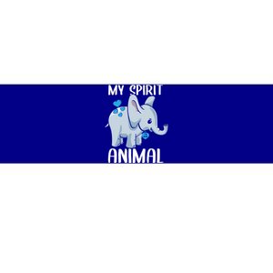 My Spirit Animal Elephant I Love Dad Heart Valentines Day Great Gift Bumper Sticker