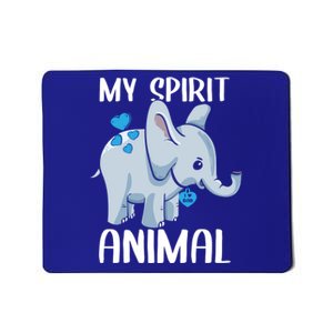 My Spirit Animal Elephant I Love Dad Heart Valentines Day Great Gift Mousepad