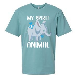 My Spirit Animal Elephant I Love Dad Heart Valentines Day Great Gift Sueded Cloud Jersey T-Shirt