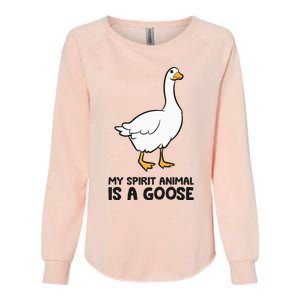 My Spirit Animal Is A Goose Womens California Wash Sweatshirt