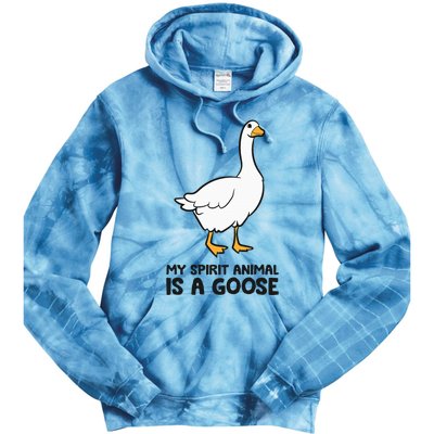 My Spirit Animal Is A Goose Tie Dye Hoodie