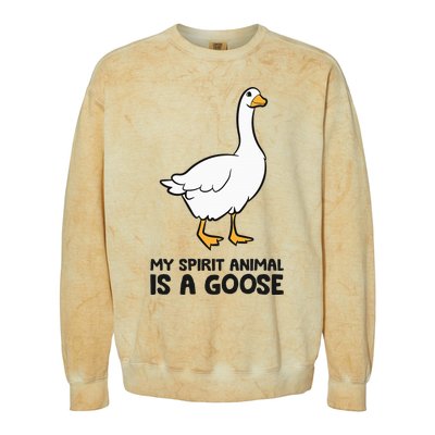 My Spirit Animal Is A Goose Colorblast Crewneck Sweatshirt