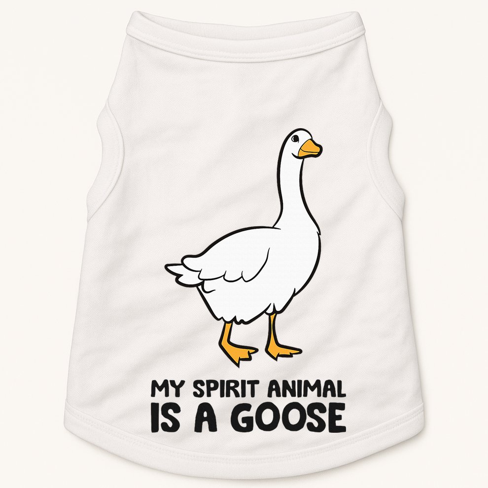 My Spirit Animal Is A Goose Doggie Tank