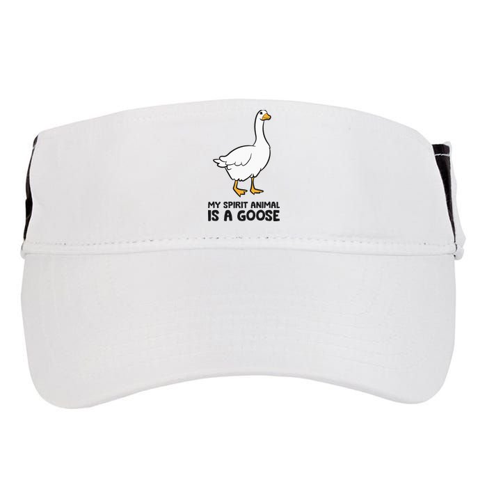 My Spirit Animal Is A Goose Adult Drive Performance Visor