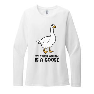 My Spirit Animal Is A Goose Womens CVC Long Sleeve Shirt