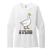 My Spirit Animal Is A Goose Womens CVC Long Sleeve Shirt