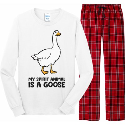 My Spirit Animal Is A Goose Long Sleeve Pajama Set