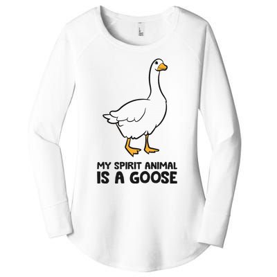 My Spirit Animal Is A Goose Women's Perfect Tri Tunic Long Sleeve Shirt