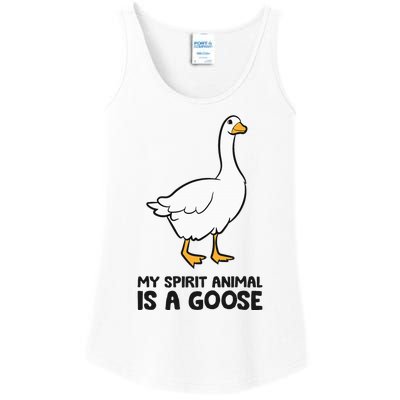 My Spirit Animal Is A Goose Ladies Essential Tank