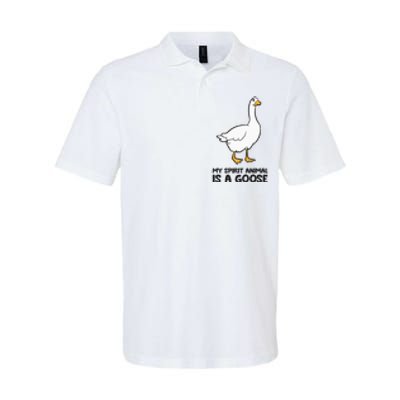 My Spirit Animal Is A Goose Softstyle Adult Sport Polo