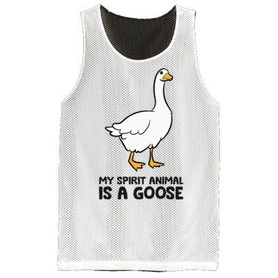 My Spirit Animal Is A Goose Mesh Reversible Basketball Jersey Tank