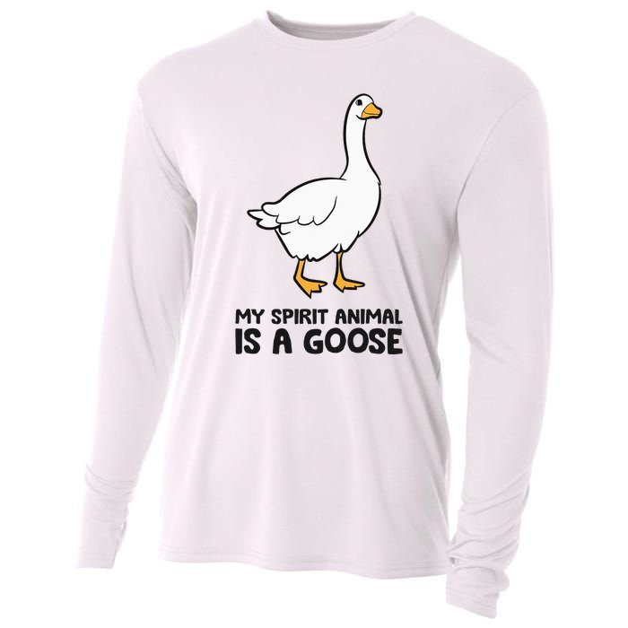 My Spirit Animal Is A Goose Cooling Performance Long Sleeve Crew