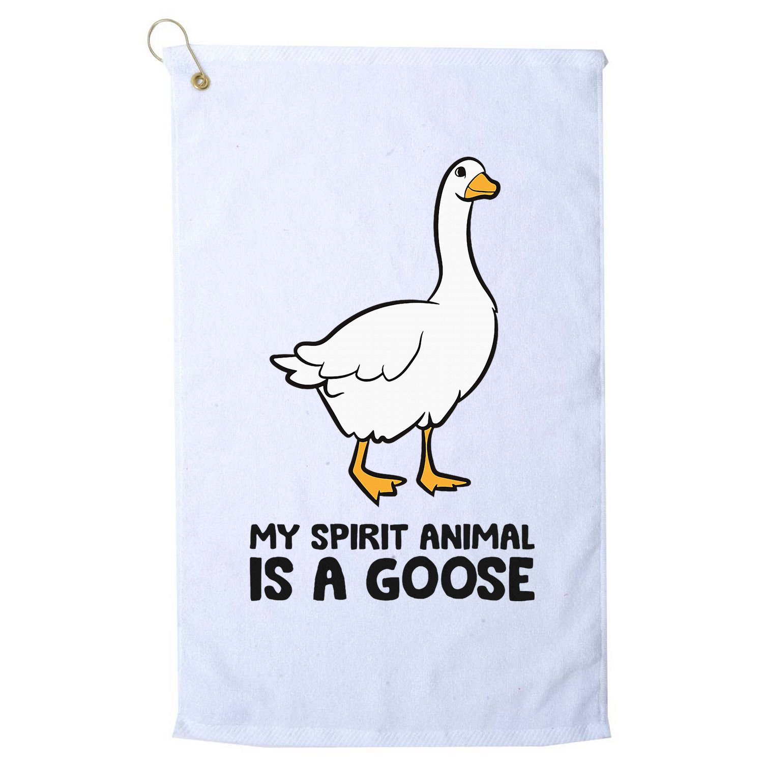 My Spirit Animal Is A Goose Golf Towel