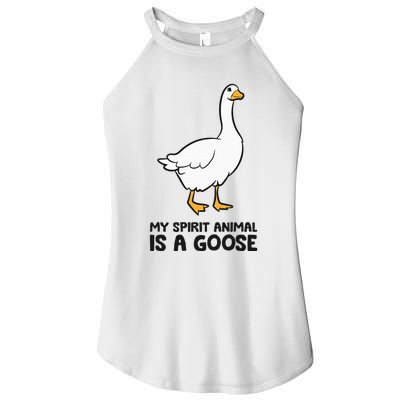 My Spirit Animal Is A Goose Women’s Perfect Tri Rocker Tank