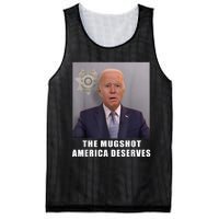 Mug Shot America Deserves Funny AntiBiden Mesh Reversible Basketball Jersey Tank