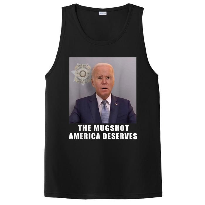 Mug Shot America Deserves Funny AntiBiden PosiCharge Competitor Tank