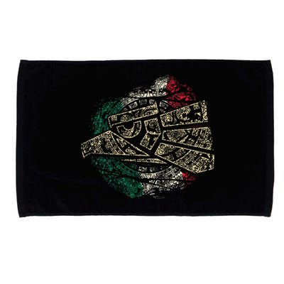 Mexico Sacred Aztec Calendar Mexican Eagle Archeological Microfiber Hand Towel