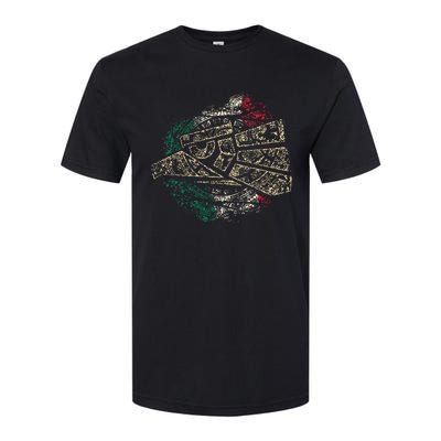 Mexico Sacred Aztec Calendar Mexican Eagle Archeological Softstyle CVC T-Shirt