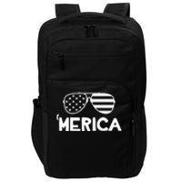 Merica Sunglasses American Flag Celebrate 4th Of July Patriotic Impact Tech Backpack