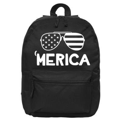 Merica Sunglasses American Flag Celebrate 4th Of July Patriotic 16 in Basic Backpack