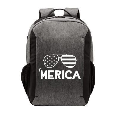 Merica Sunglasses American Flag Celebrate 4th Of July Patriotic Vector Backpack