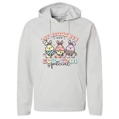 My Students Are Egg-stra Special Easter Day Cute Teacher Performance Fleece Hoodie