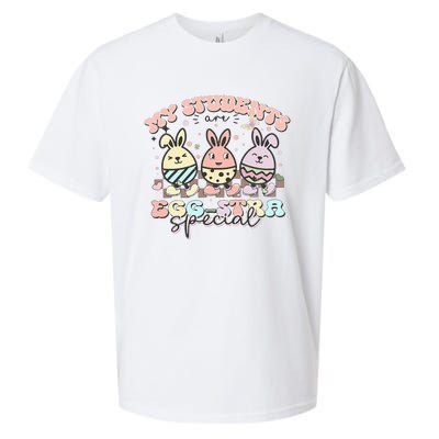 My Students Are Egg-stra Special Easter Day Cute Teacher Sueded Cloud Jersey T-Shirt