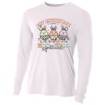 My Students Are Egg-stra Special Easter Day Cute Teacher Cooling Performance Long Sleeve Crew