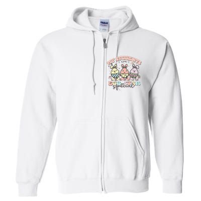 My Students Are Egg-stra Special Easter Day Cute Teacher Full Zip Hoodie