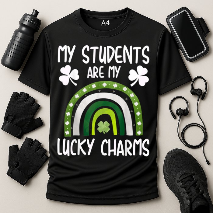 My Students Are My Lucky Charms Teacher St Patricks Day Cooling Performance Crew T-Shirt