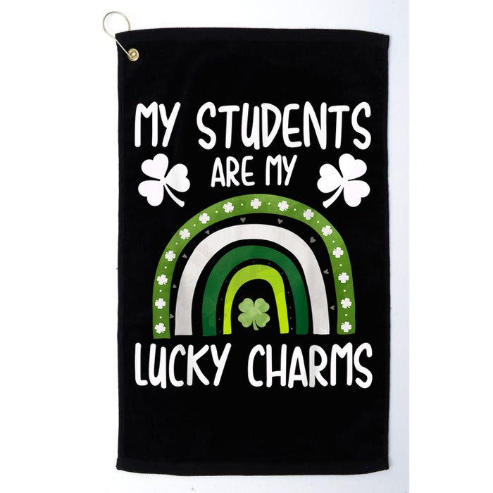 My Students Are My Lucky Charms Teacher St Patricks Day Golf Towel