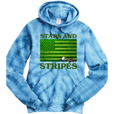 Middleclassfancy Stars And Stripes Tie Dye Hoodie