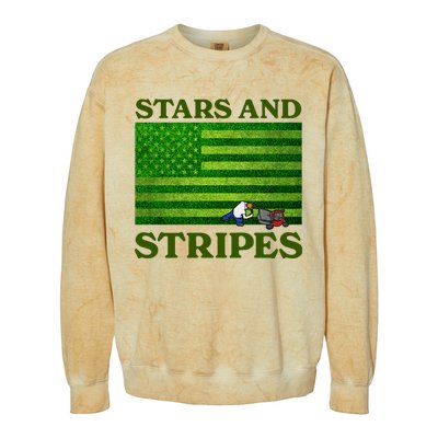 Middleclassfancy Stars And Stripes Colorblast Crewneck Sweatshirt