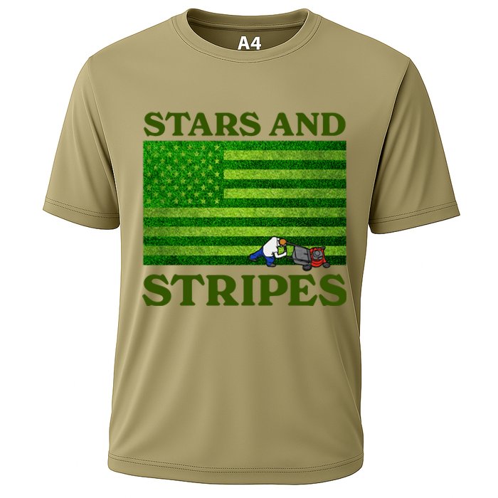 Middleclassfancy Stars And Stripes Cooling Performance Crew T-Shirt