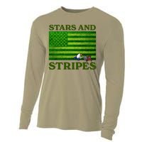 Middleclassfancy Stars And Stripes Cooling Performance Long Sleeve Crew