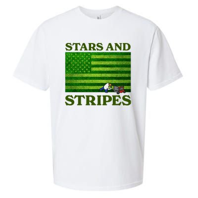 Middleclassfancy Stars And Stripes Sueded Cloud Jersey T-Shirt