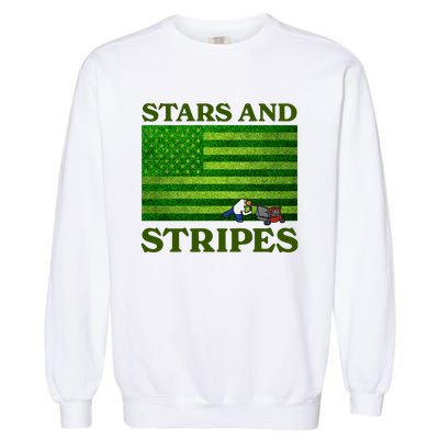 Middleclassfancy Stars And Stripes Garment-Dyed Sweatshirt