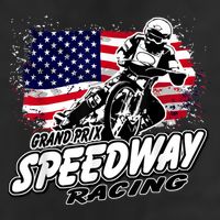 Motorcycle Speedway American Flag Flat Track Race Cool Comfort Performance Bucket Hat