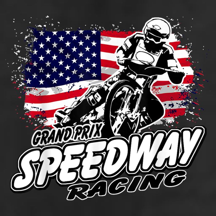 Motorcycle Speedway American Flag Flat Track Race Cool Comfort Performance Bucket Hat