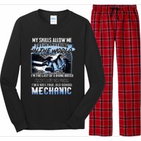 My Skills Allow Me To Fix Anything In The World Mechanic Long Sleeve Pajama Set