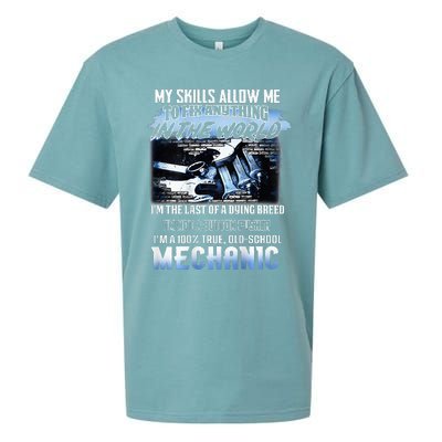 My Skills Allow Me To Fix Anything In The World Mechanic Sueded Cloud Jersey T-Shirt