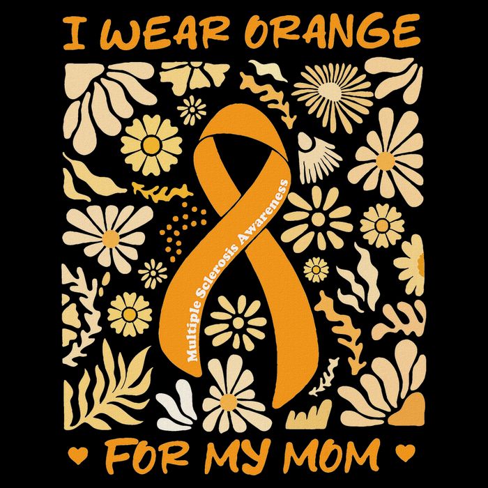 Multiple Sclerosis Awareness I Wear Orange Backpack